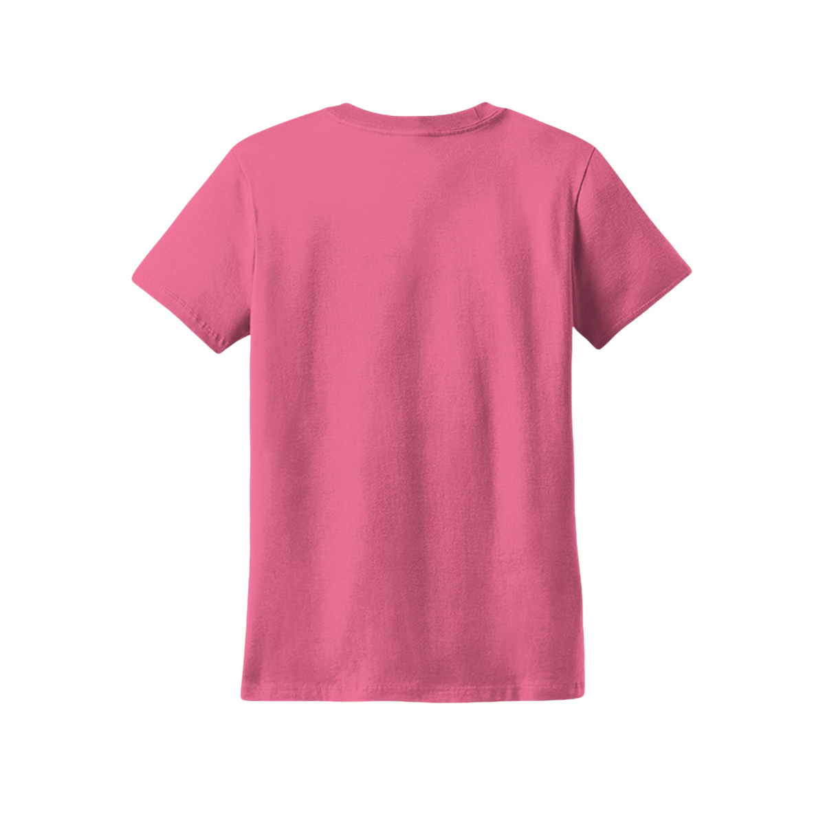 A plain black short-sleeve crewneck t-shirt shown from the back, centered on a solid white background.