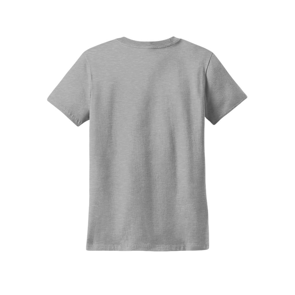 A plain black short-sleeve crewneck t-shirt shown from the back, centered on a solid white background.