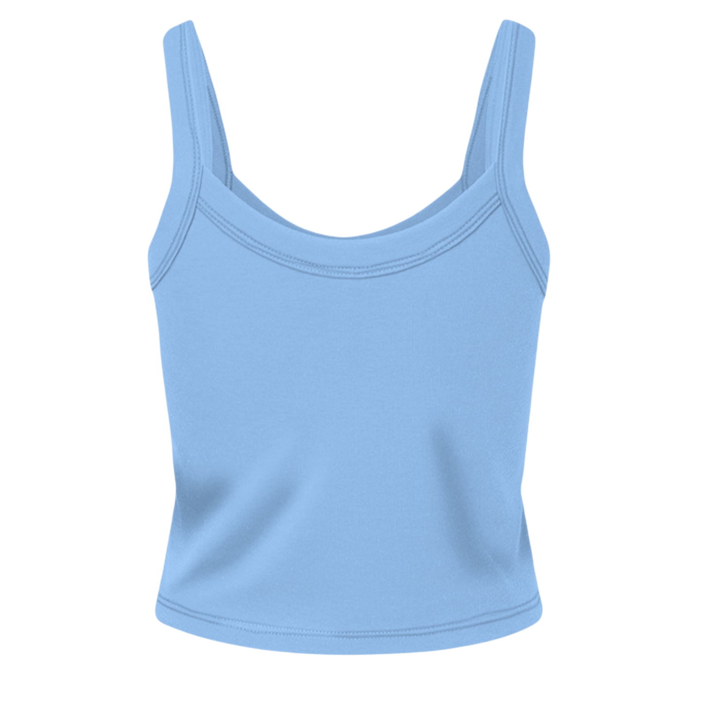 Light blue tank top on a white background
