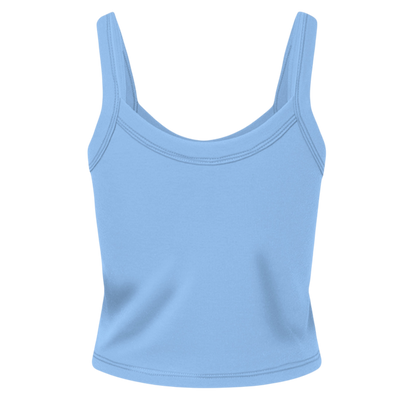Light blue tank top on a white background
