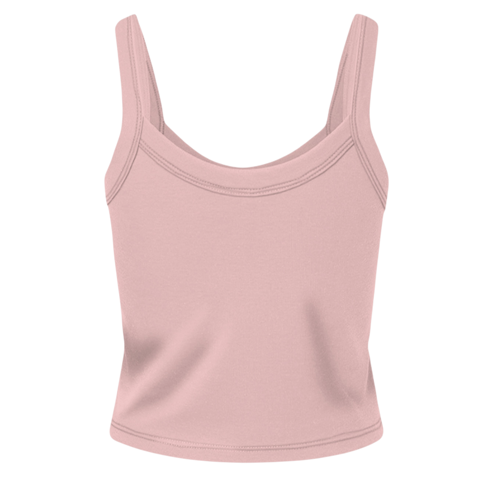 Pink tank top on a white background