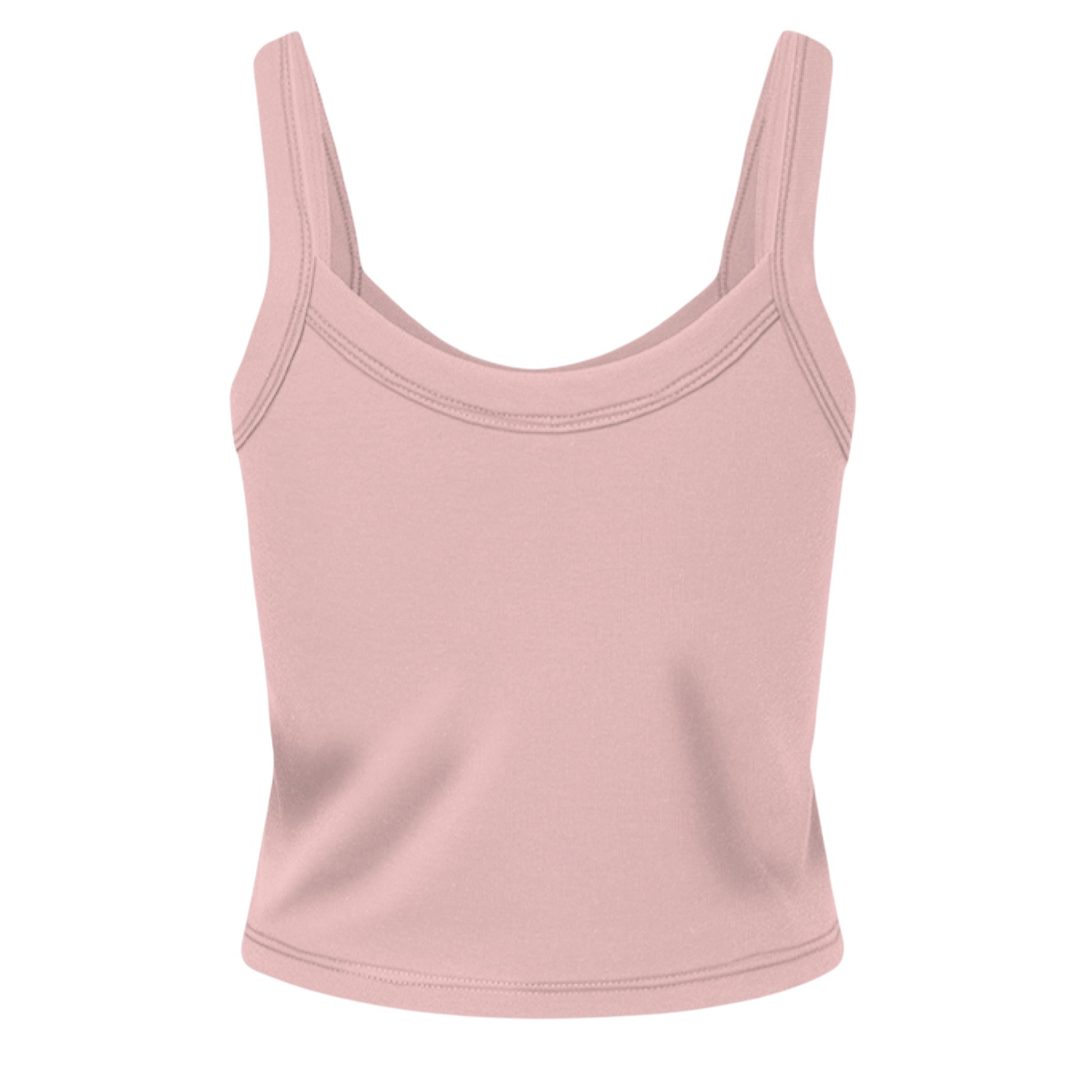 Pink tank top on a white background