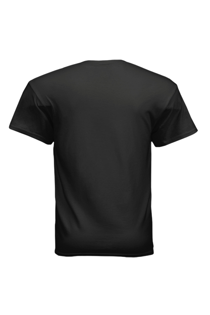 Black t-shirt on a transparent background