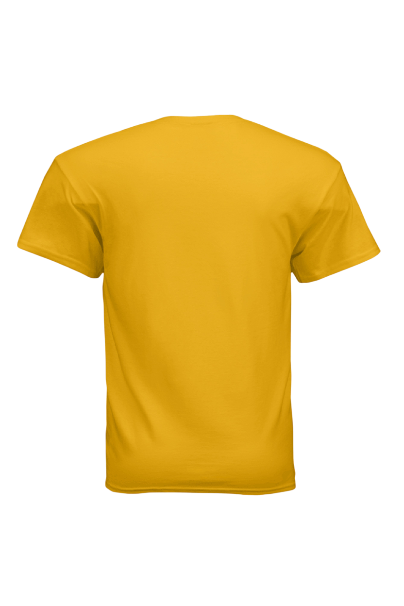 Yellow t-shirt on a transparent background