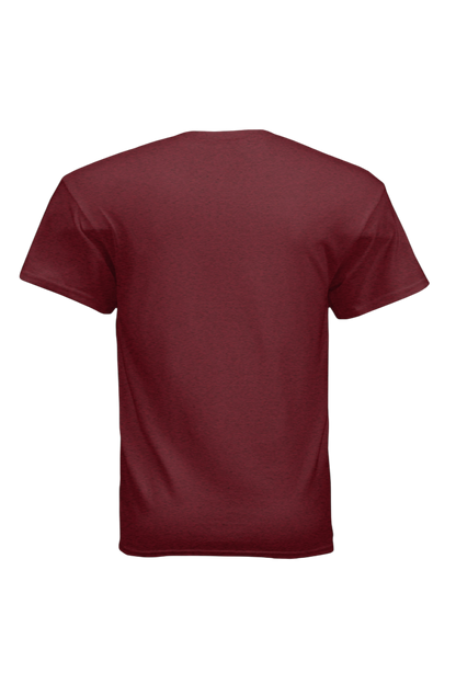 Maroon t-shirt on a transparent background