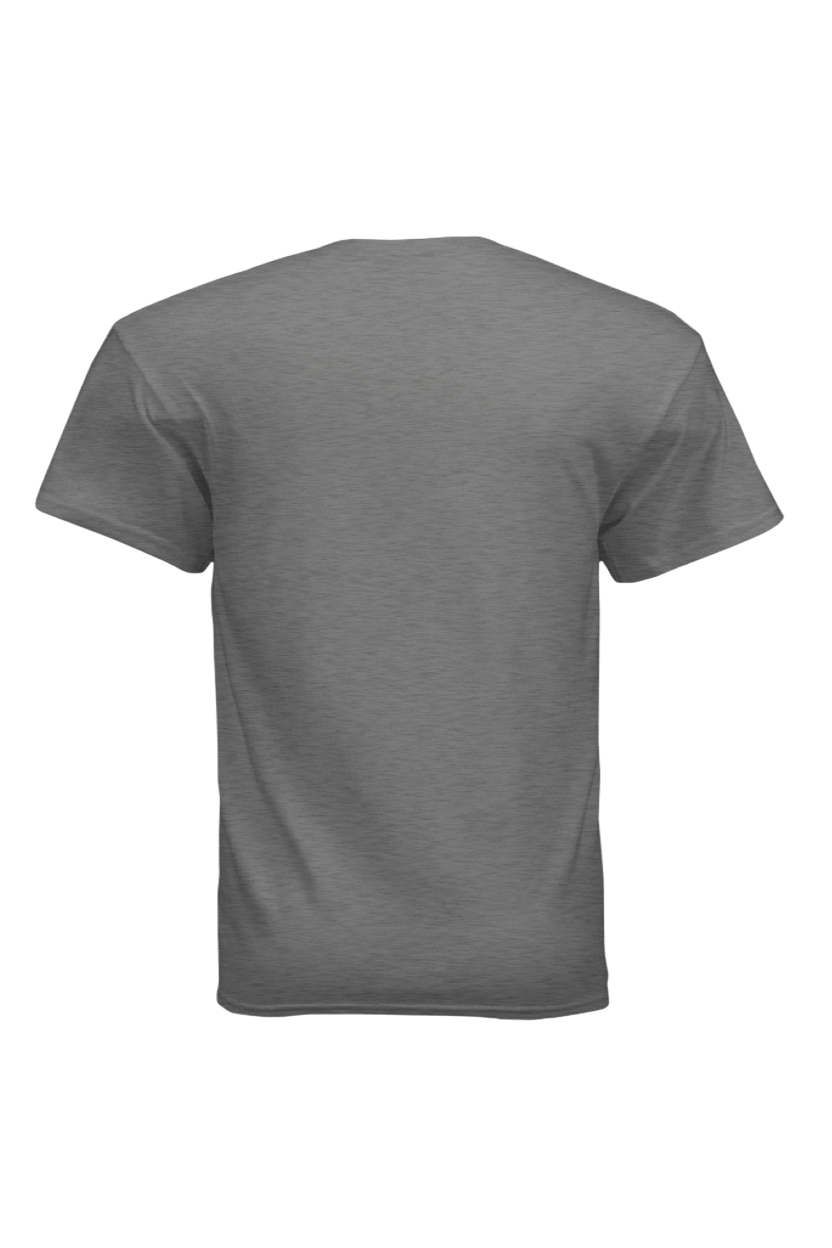 Gray t-shirt on a transparent background