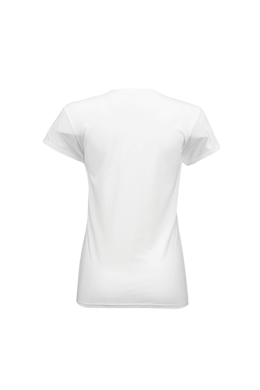 White t-shirt on a white background