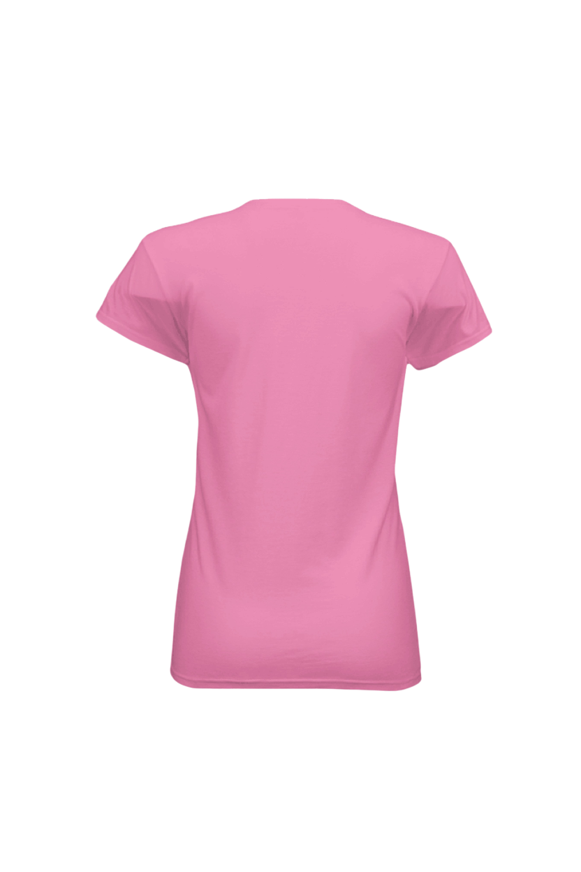 Pink t-shirt on a white background