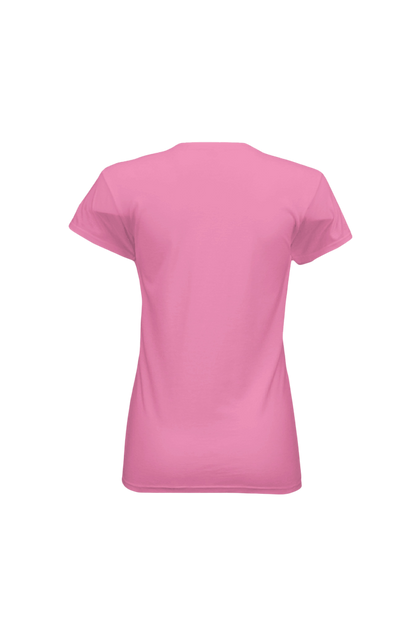 Pink t-shirt on a white background