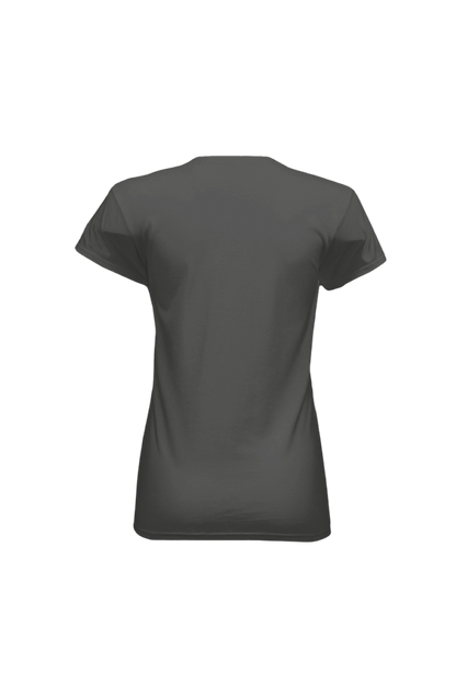 Dark gray t-shirt on a white background
