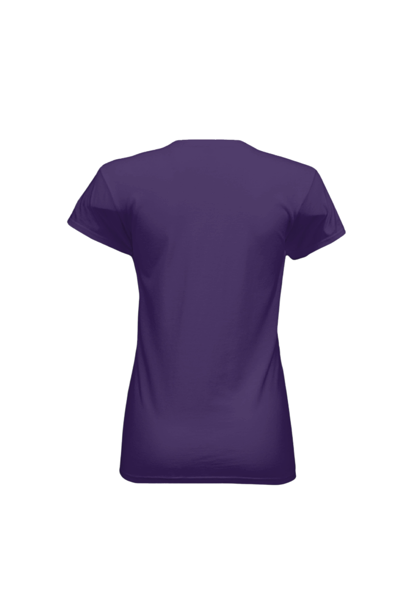 Purple t-shirt on a white background