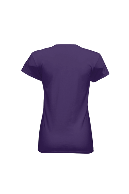 Purple t-shirt on a white background