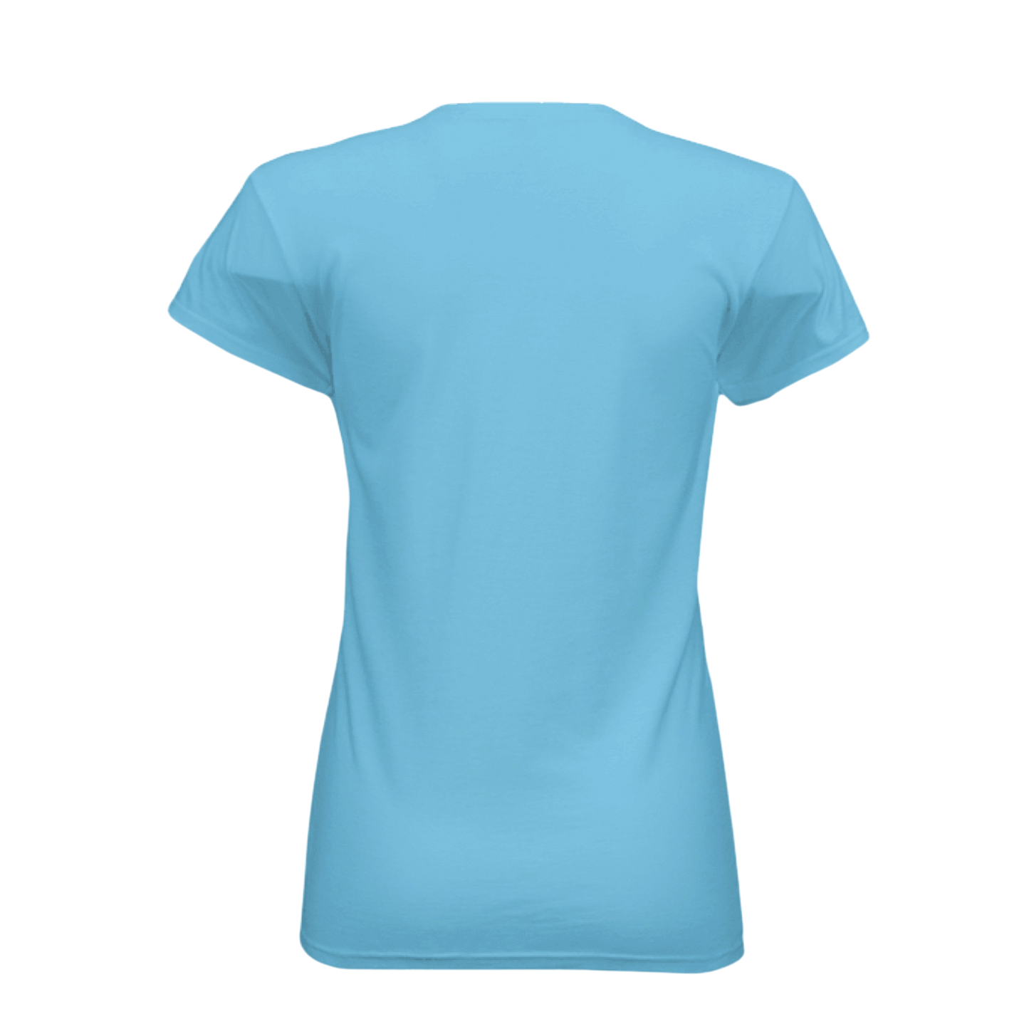 Light blue t-shirt on a white background
