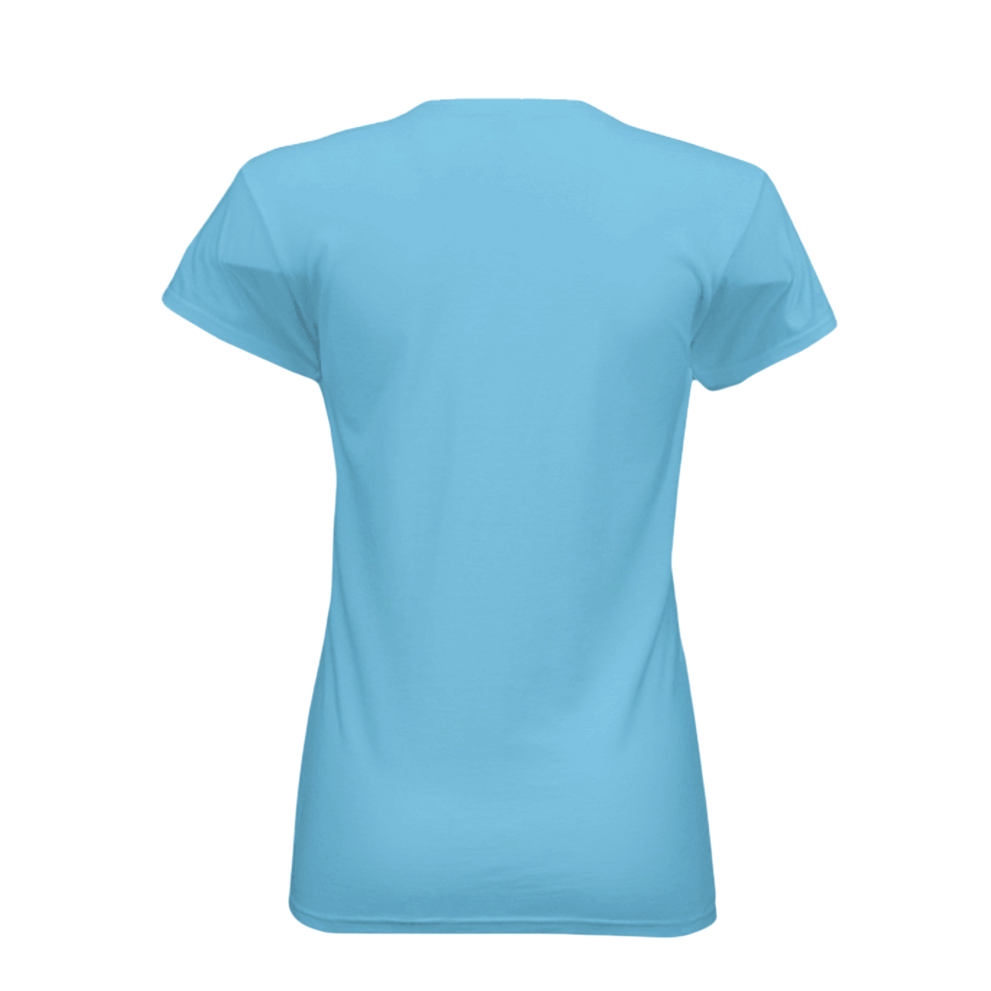 Light blue t-shirt on a white background