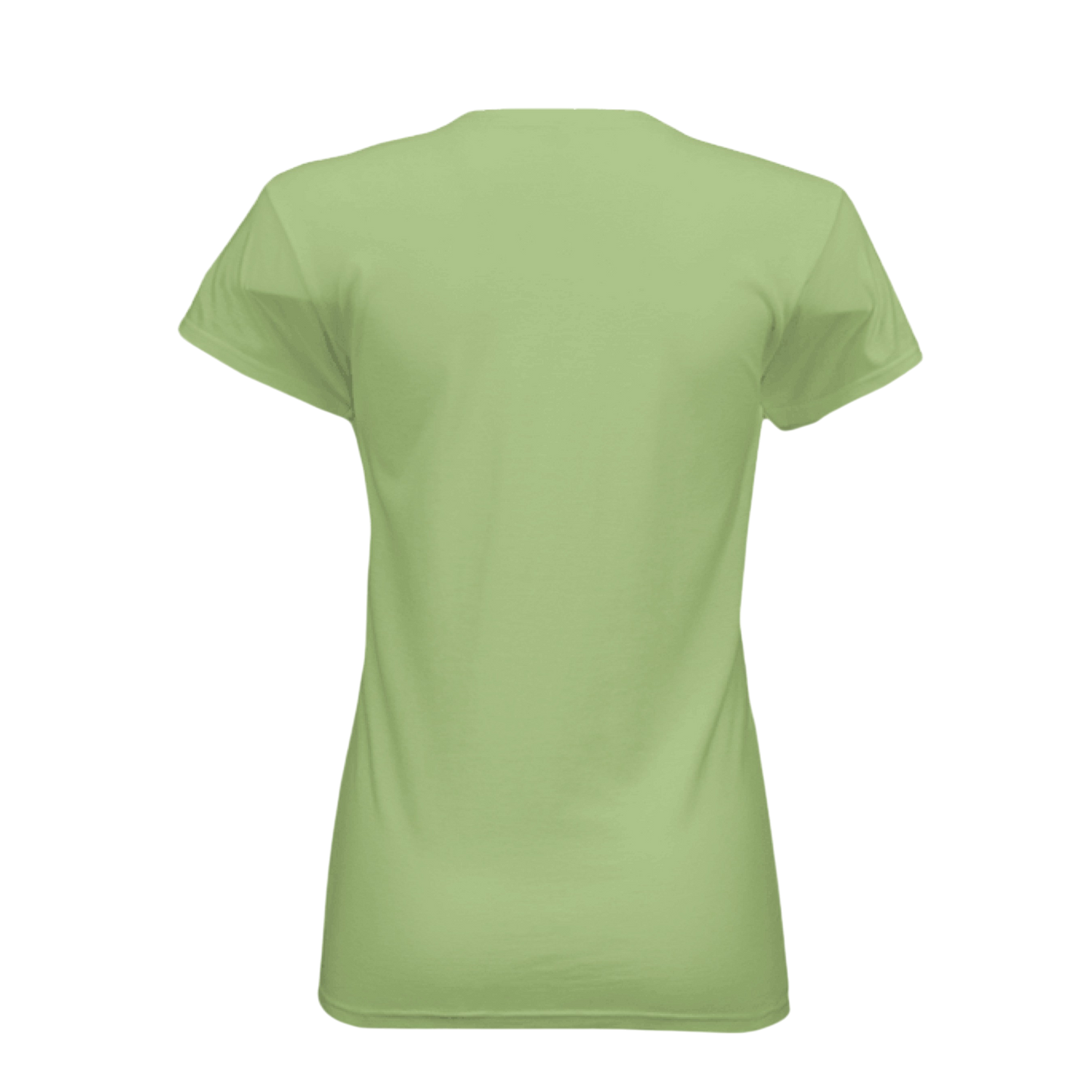 Green t-shirt on a white background