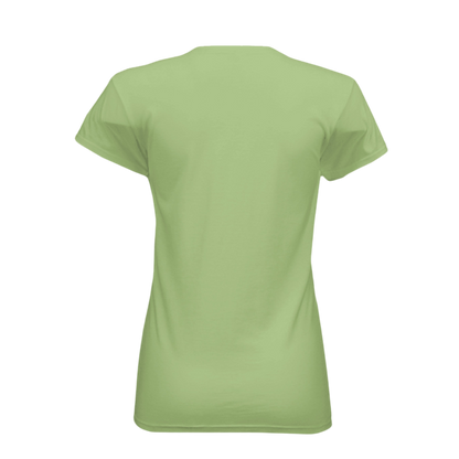 Green t-shirt on a white background