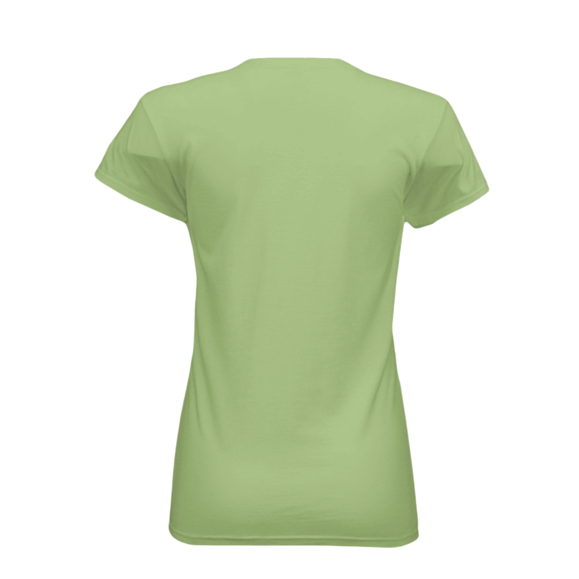 Green t-shirt on a white background