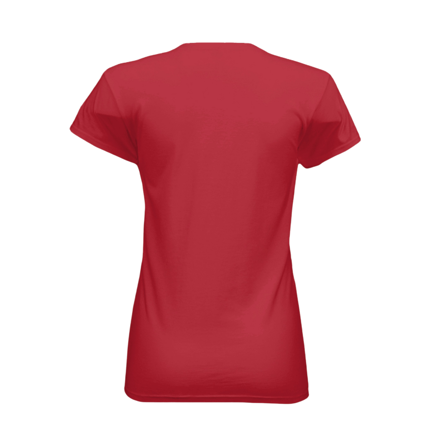 Red t-shirt on a white background