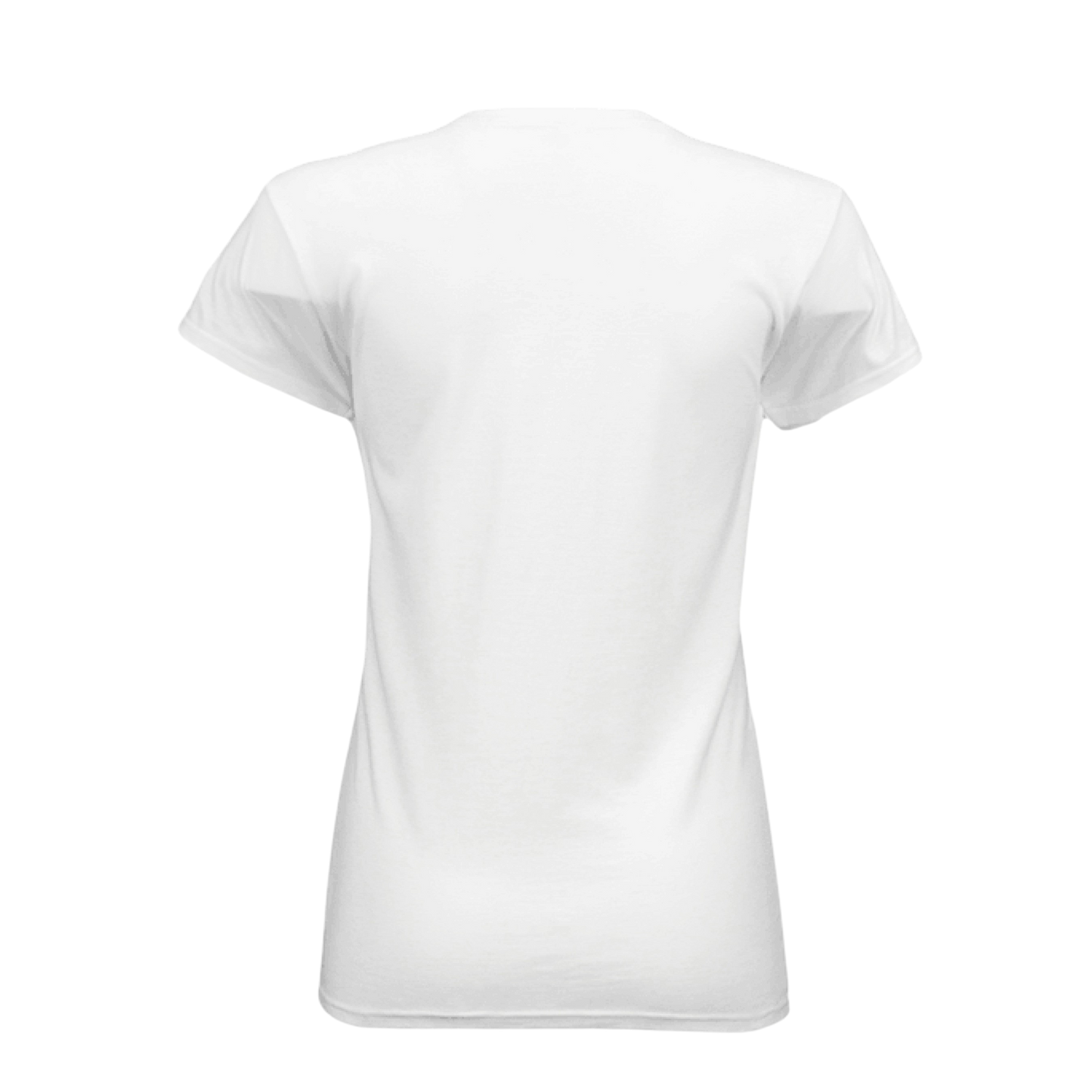 Plain white t-shirt on a white background
