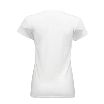 Plain white t-shirt on a white background
