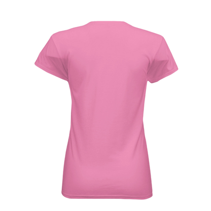 Pink t-shirt on a white background