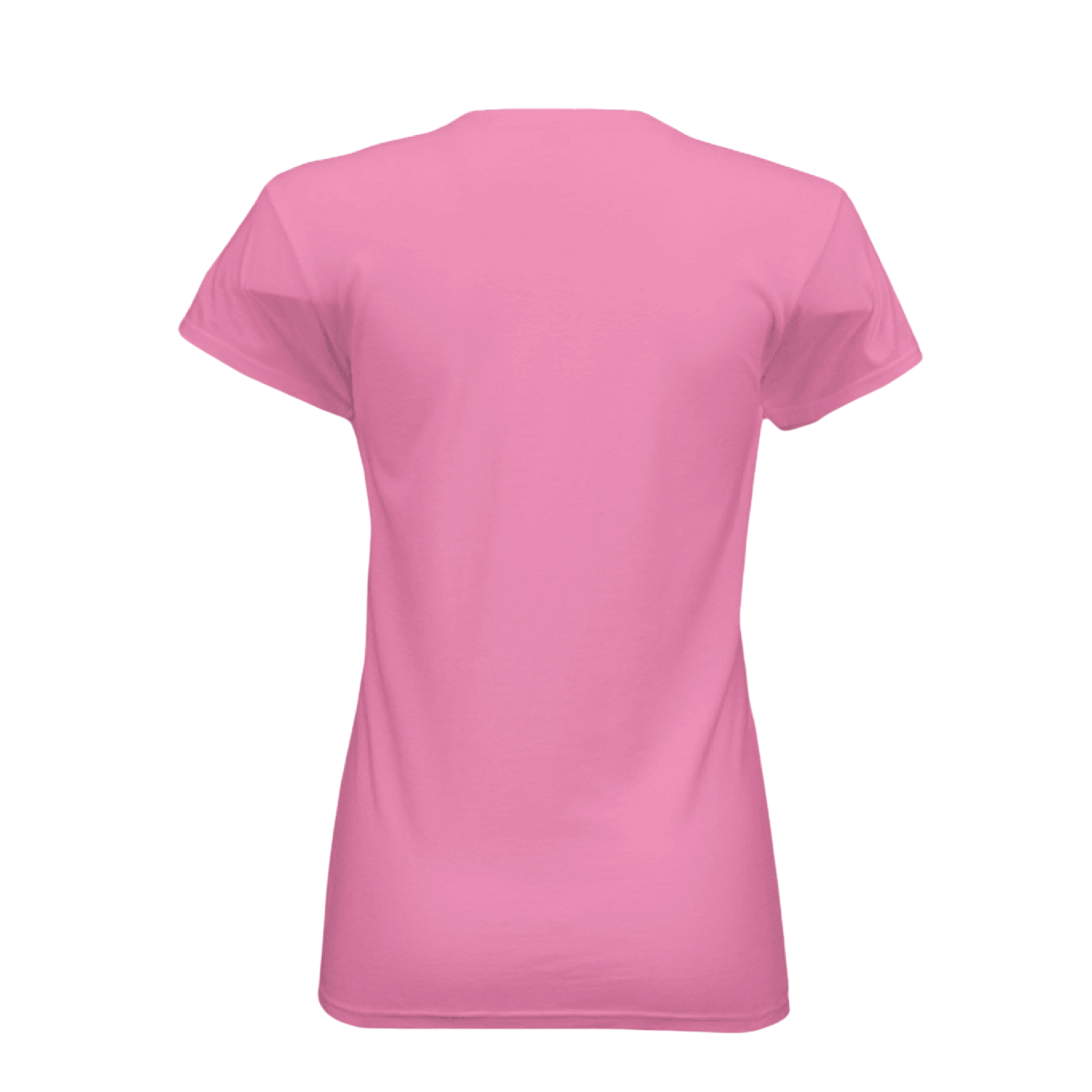 Pink t-shirt on a white background