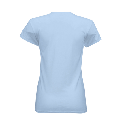 Light blue t-shirt on a white background