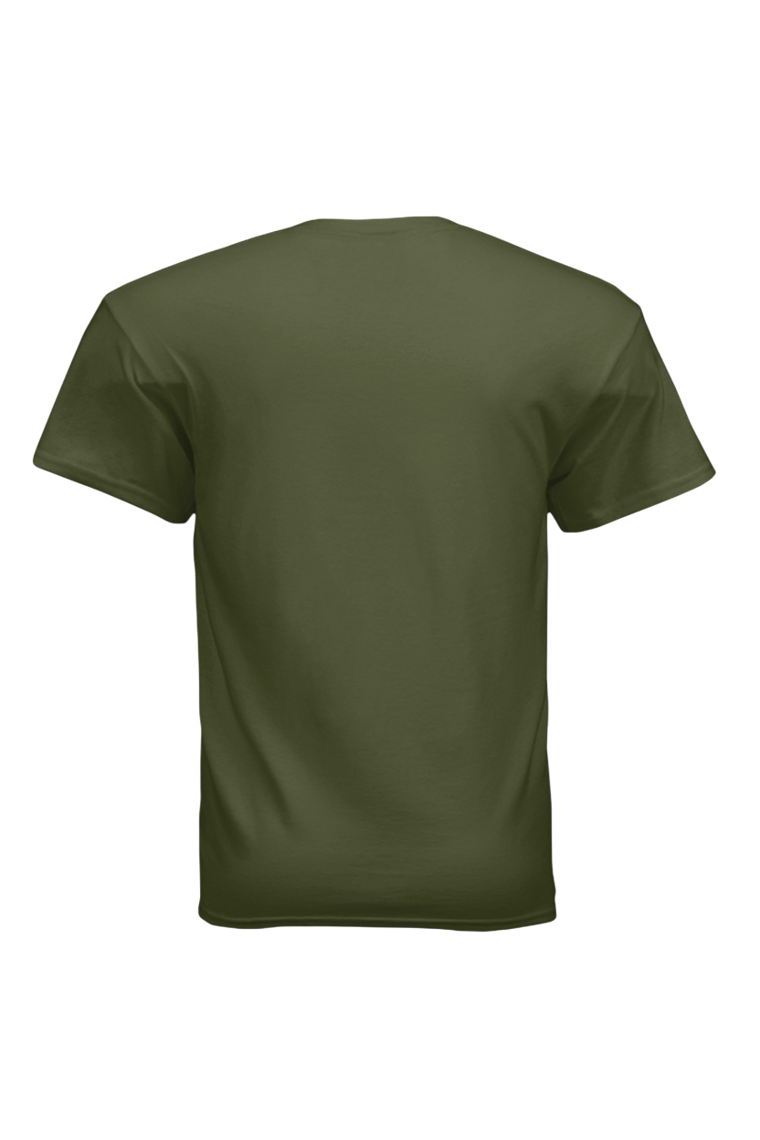 Green t-shirt on a white background