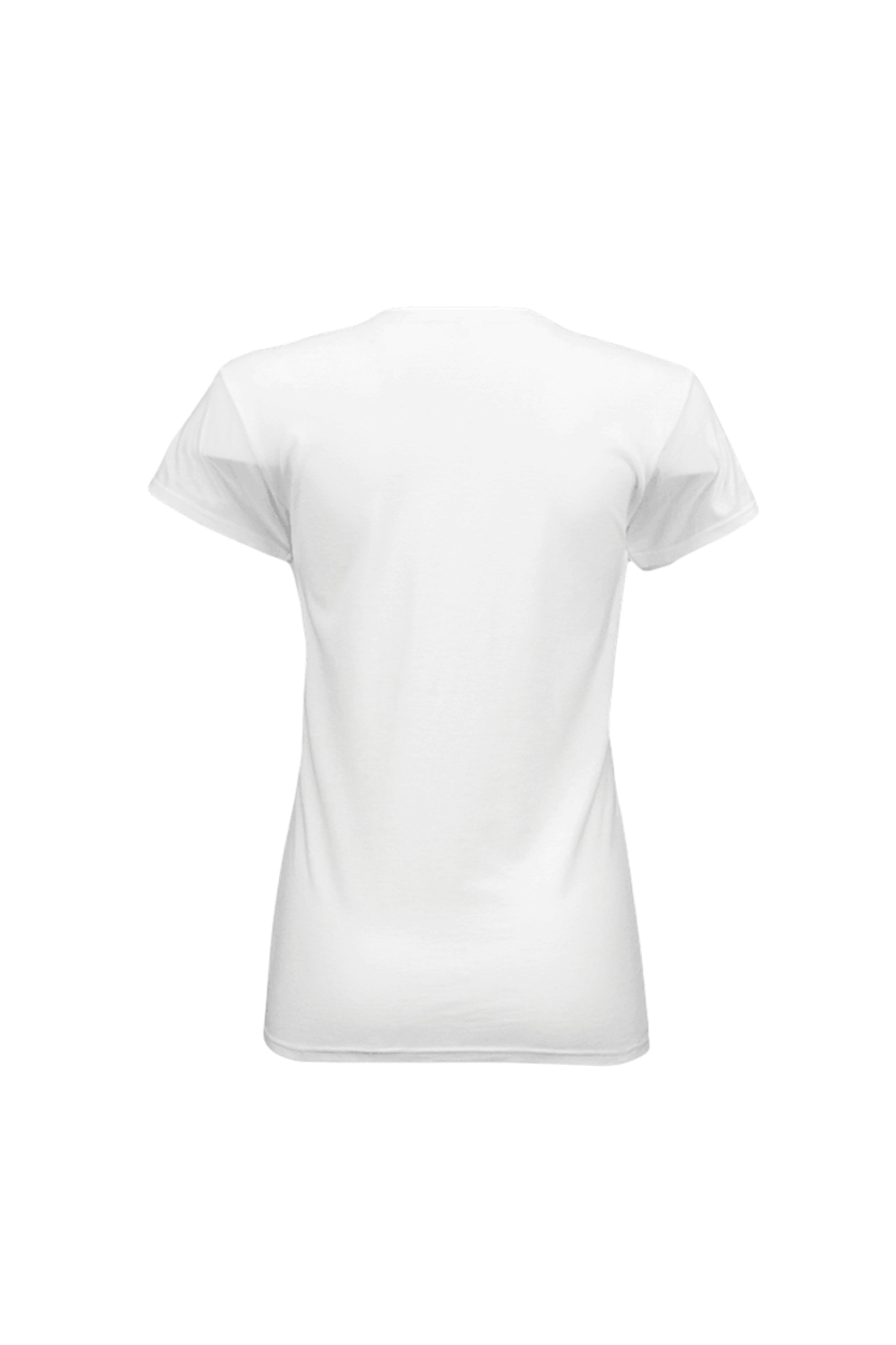 White t-shirt on a white background