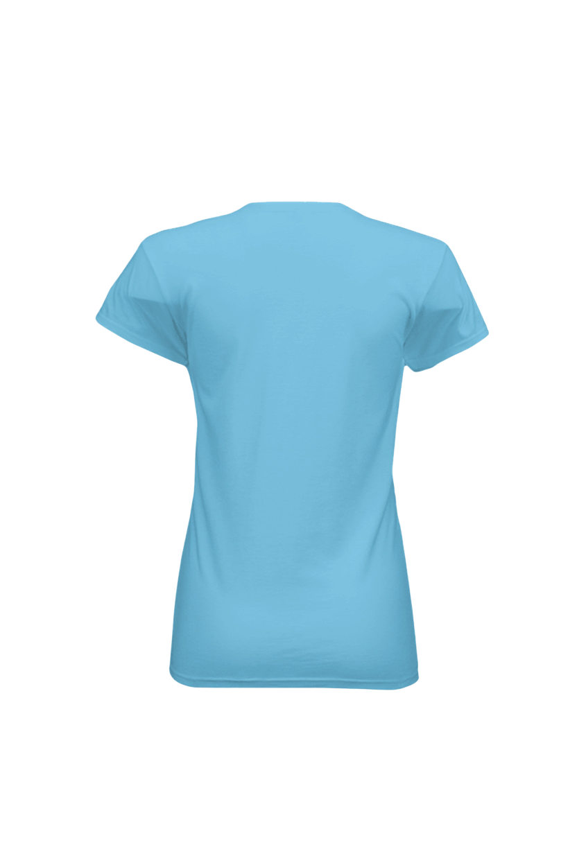 Light blue t-shirt on a white background