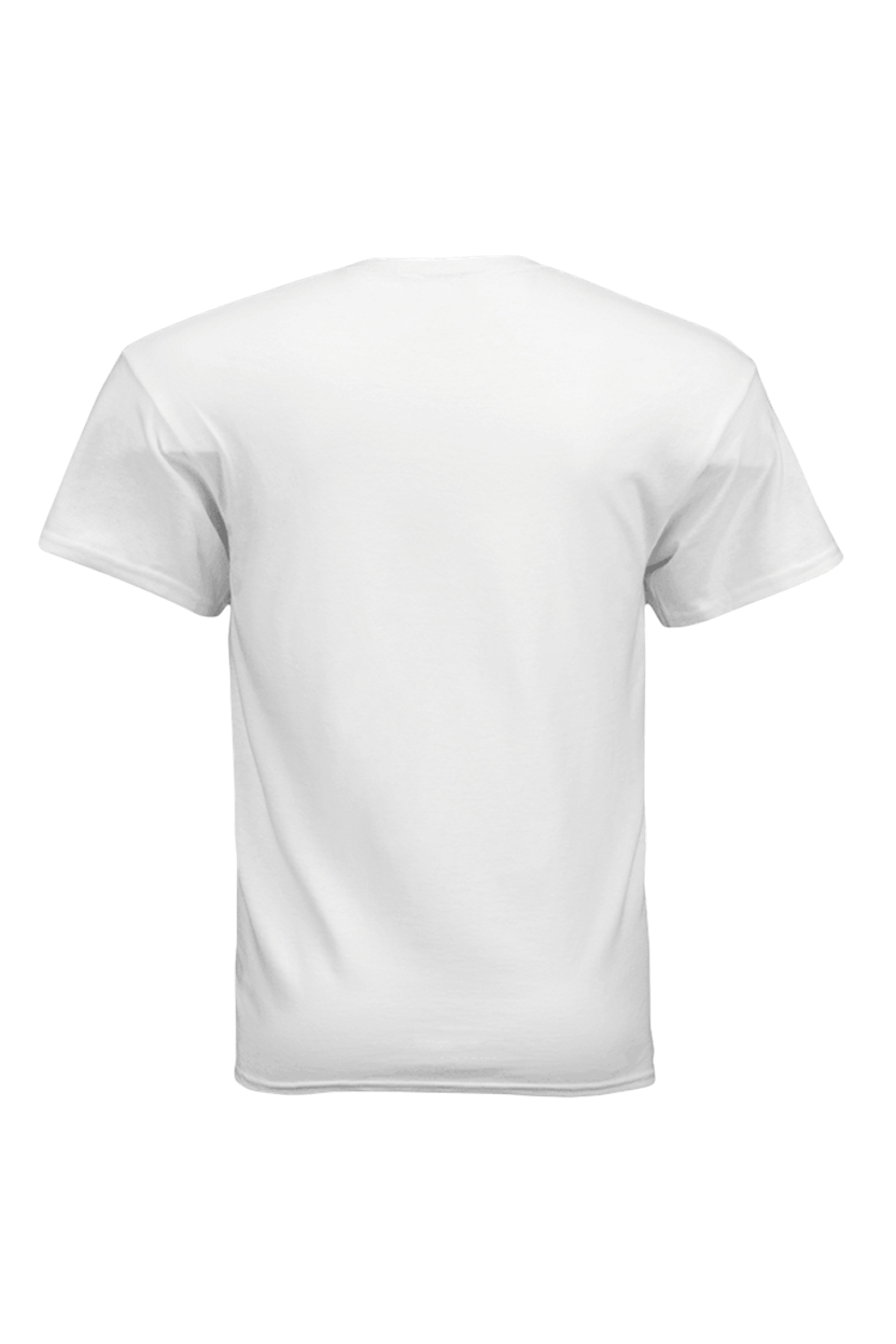 White t-shirt on a transparent background