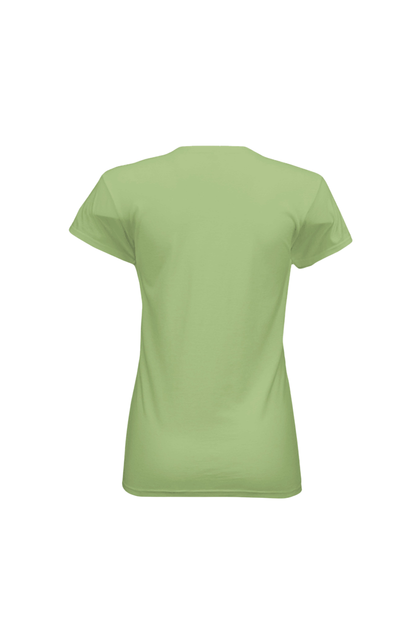 Green t-shirt on a white background