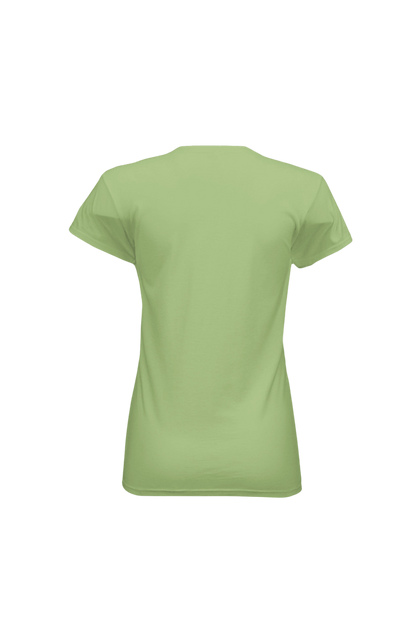 Green t-shirt on a white background