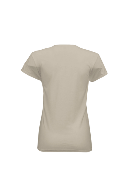 Beige t-shirt on a white background