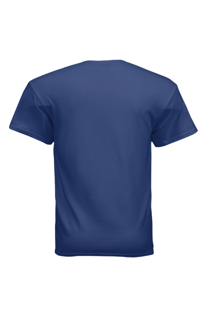 Blue t-shirt on a white background