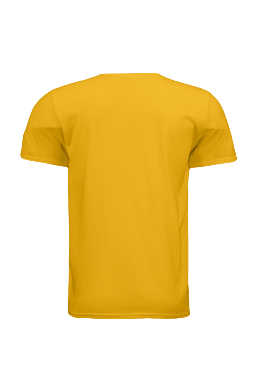 Yellow t-shirt on a white background