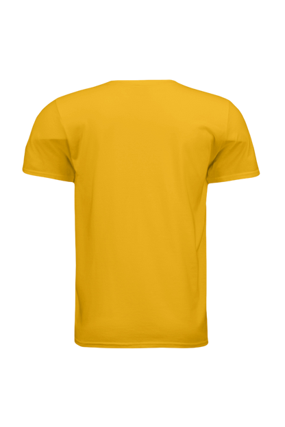 Yellow t-shirt on a white background
