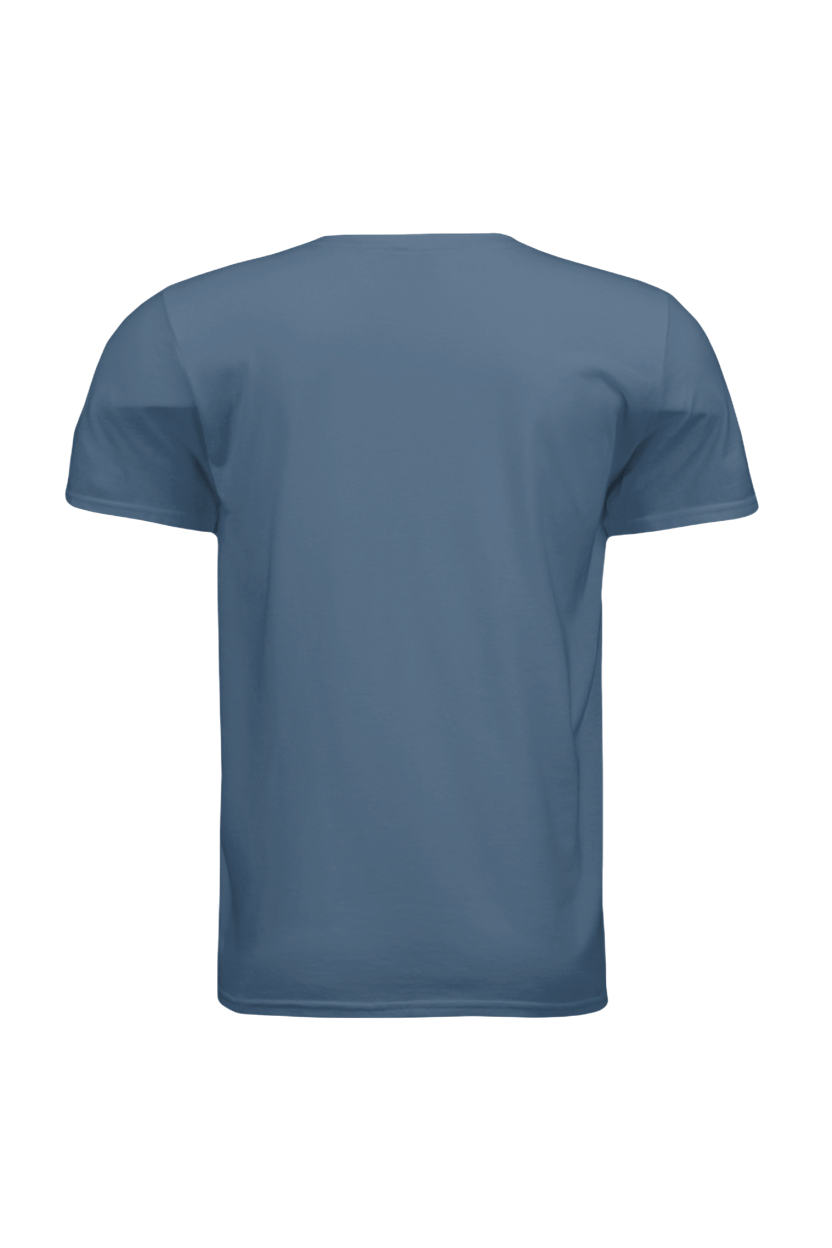 Blue t-shirt on a white background