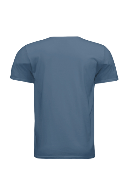 Blue t-shirt on a white background