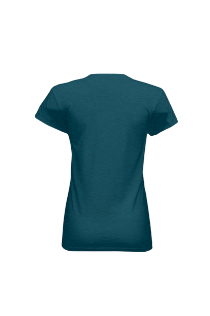 Teal t-shirt on a white background