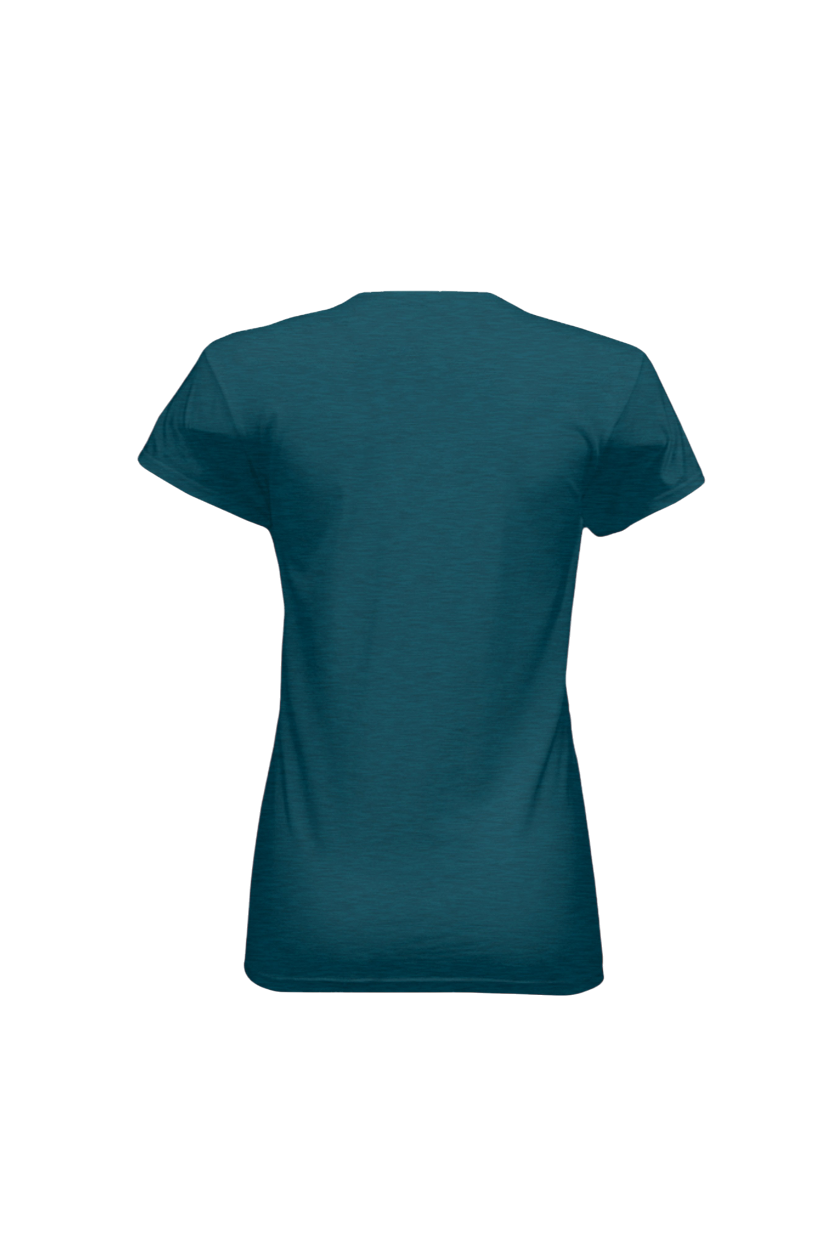 Teal t-shirt on a white background