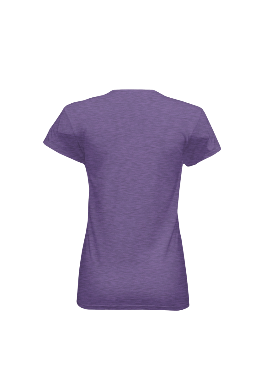 Purple t-shirt on a white background