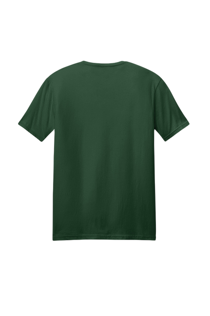Green t-shirt on a white background