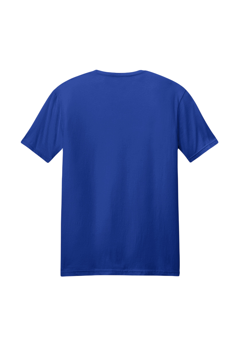 Blue t-shirt on a white background