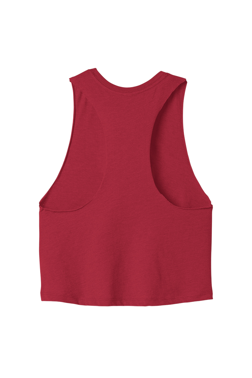 Red tank top on a white background