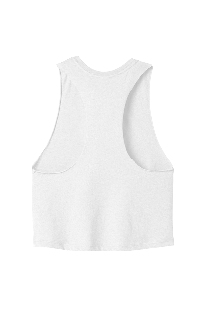 White tank top on a white background
