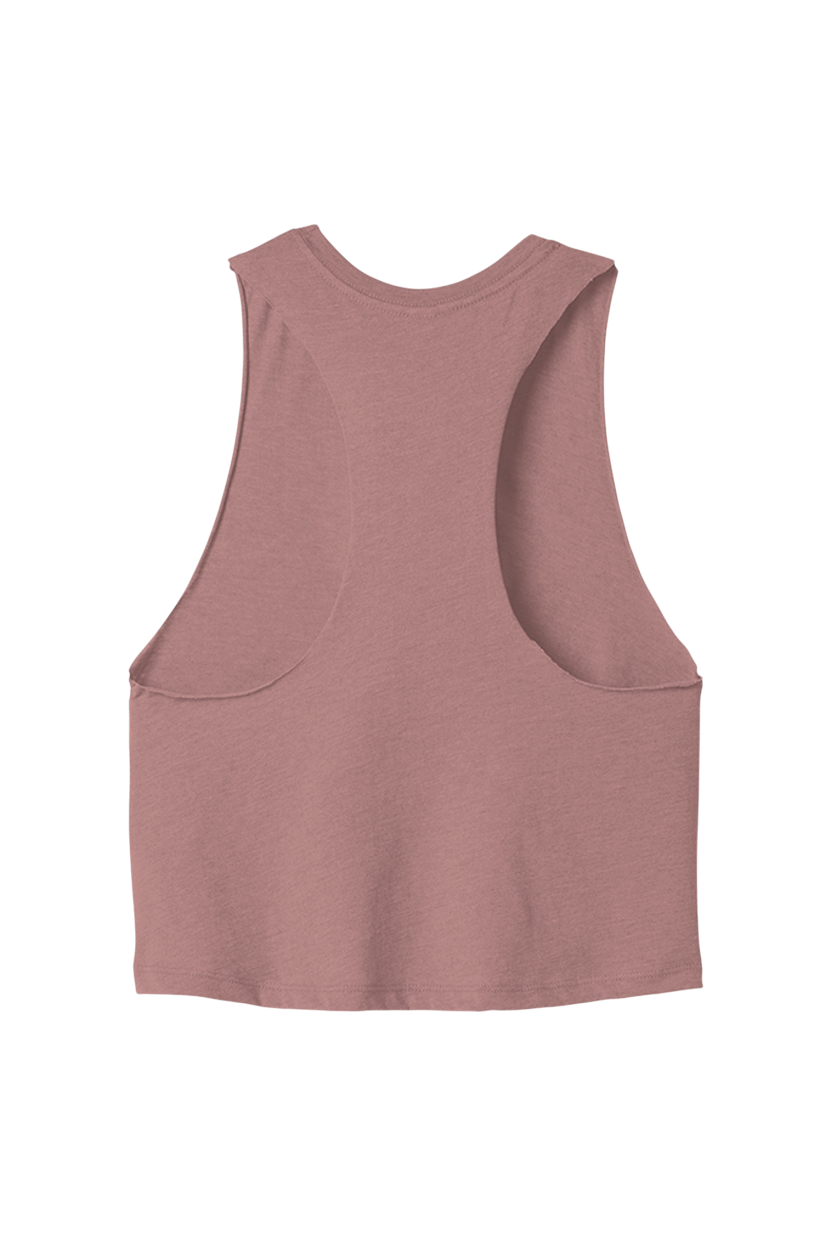 Pink tank top with a pocket on a white background