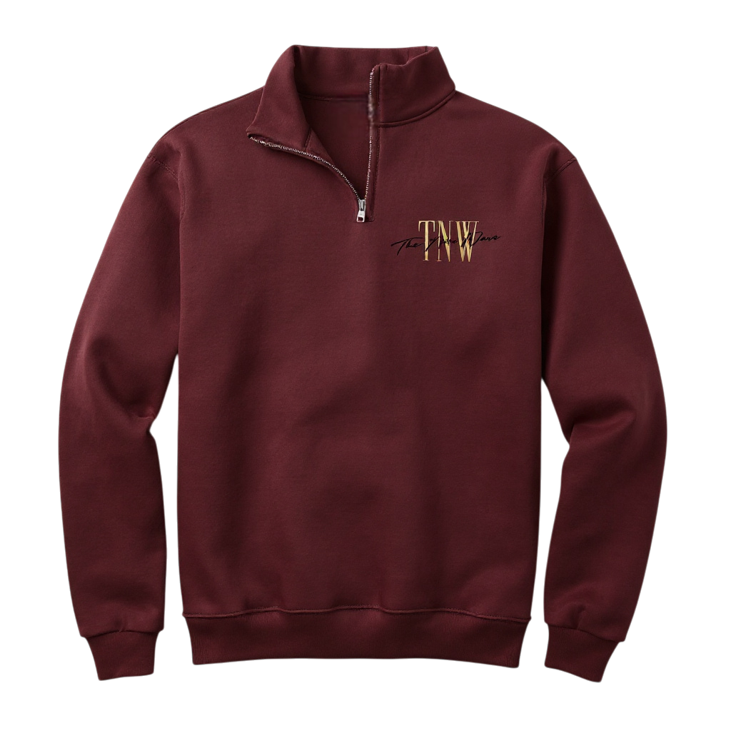 Quarter Zip Signature Logo