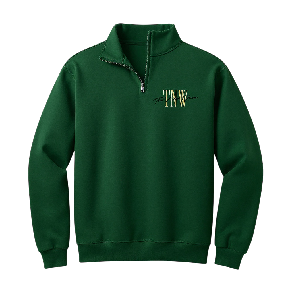 Quarter Zip Signature Logo