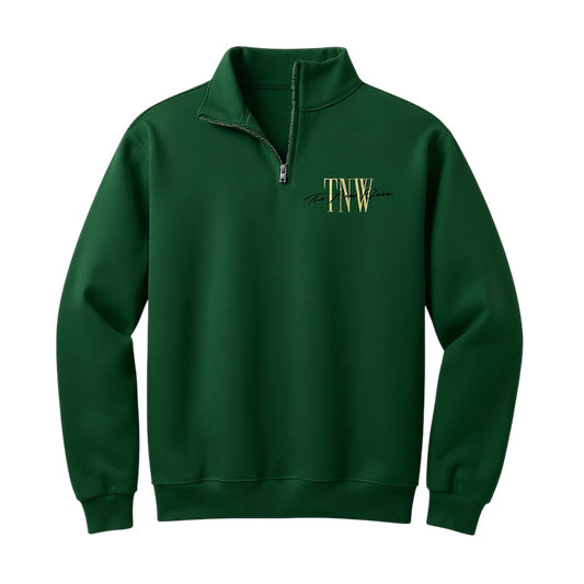 Quarter Zip Signature Logo